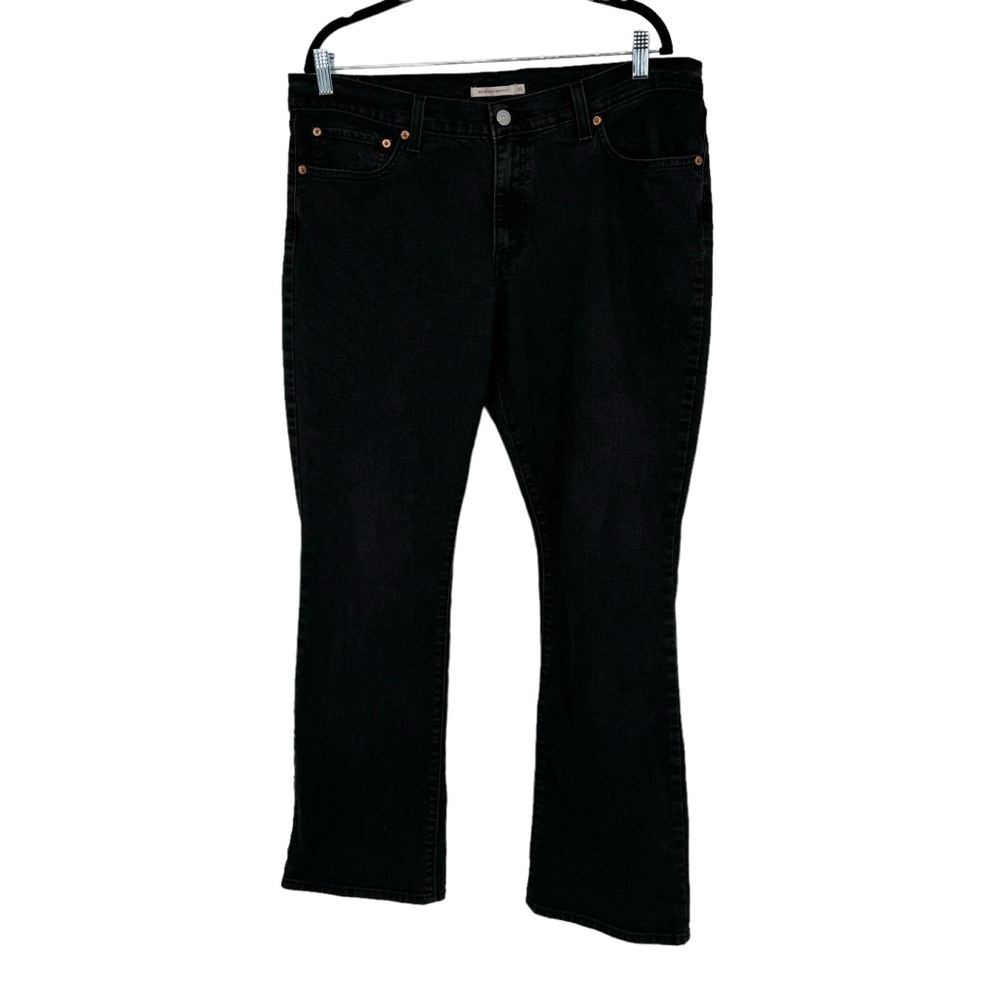 Women’s Levi’s Size 33 Black Cotton/Polyester/Elastane Relaxed Bootcut 415 Jeans
